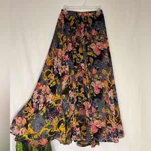 Floral maxi skirt